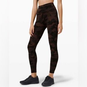 Lululemon Wunder Train High Rise Tight 25" Heritage 365
Camo Brown Earth Sz 4